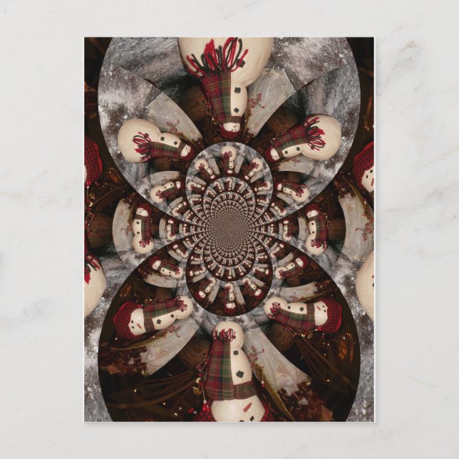 Carte Postale Extraordinaire Snowman (Devant)