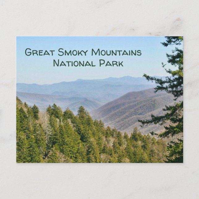 Carte Postale Extraordinaire Vue Parc national des Great Smoky M (Devant)