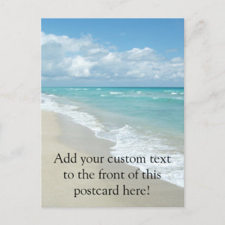 Carte Postale Extreme Relaxation Plage Vue Sable blanc