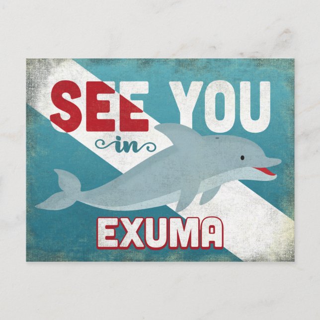 Carte Postale Exuma Dolphin (Devant)