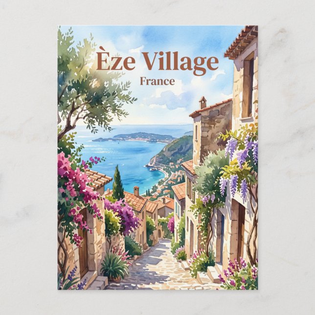Carte Postale Èze France (Devant)