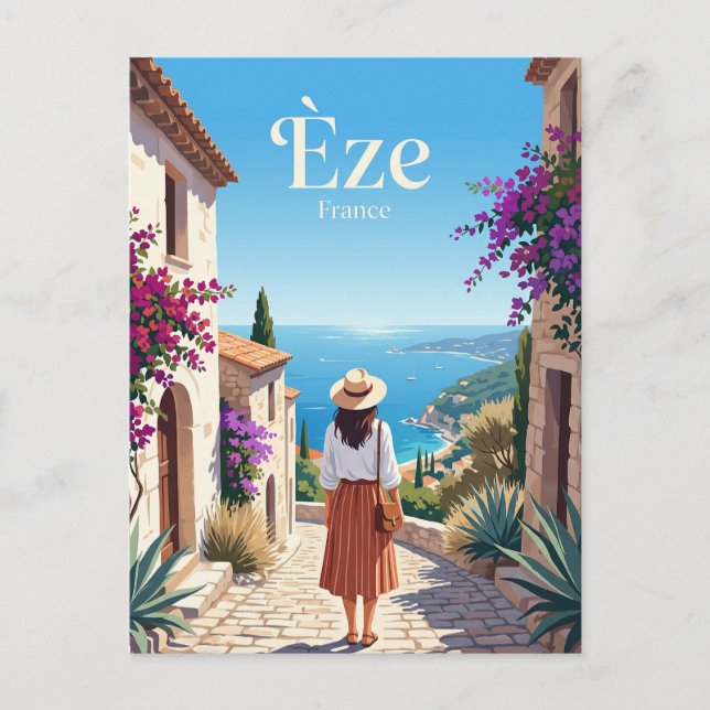 Carte Postale Èze Village France (Devant)