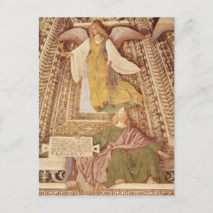 Carte Postale Ezekiel et Angel tenant chalice de la