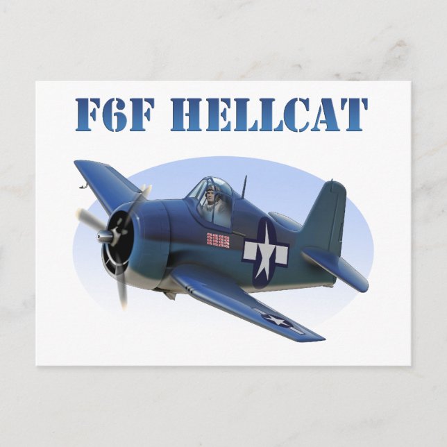 Carte Postale F6F Grumman Hellcat (Devant)