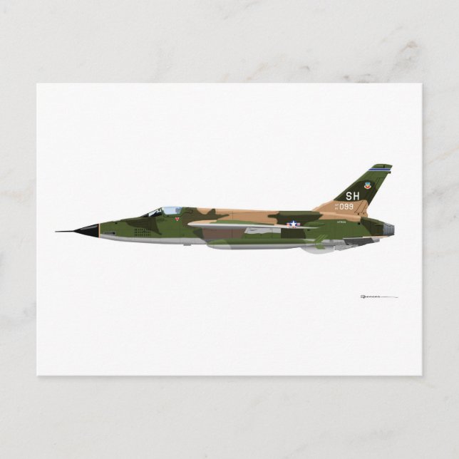 Carte Postale F-105 Thunderchief (Devant)