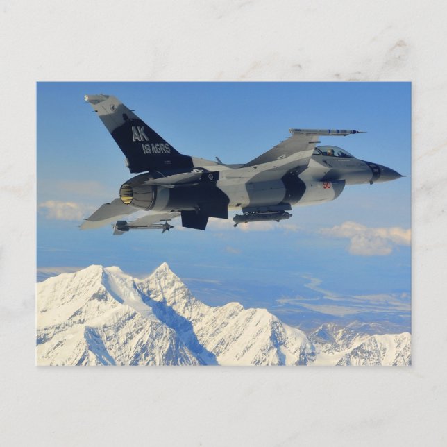 Carte Postale F-16 Faucon combattant (Devant)