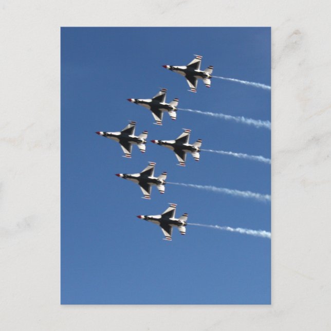 Carte Postale F-16 Formation de Delta Thunderbirds (Devant)