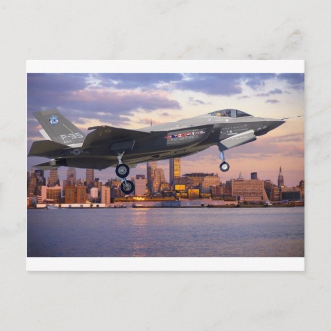 CARTE POSTALE F-35 AVION DE LUMIÈRE (Devant)