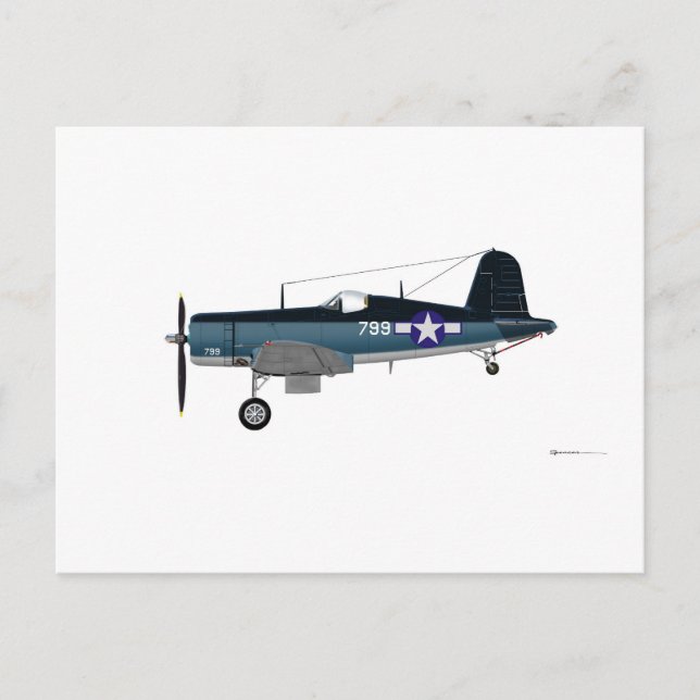 Carte Postale F-4U Corsair 799 (Devant)