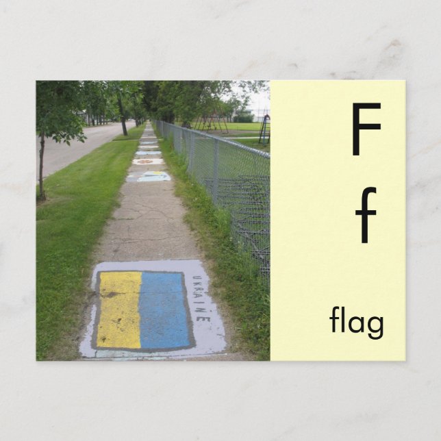 Carte Postale F est pour l'indicateur (Devant)