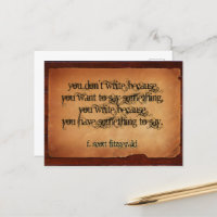 F. Scott Fitzgerald Citation Inspirationnelle "Écr