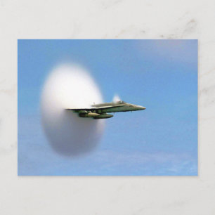 Carte Postale FA-18 Hornet Breaking Sound Barrier