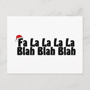 Carte Postale Fa La La La Blah Blah Blah Blah