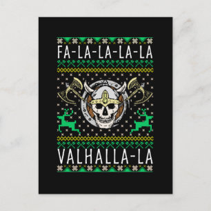 Carte Postale Fa-La-La-La-Valhalla-La Viking Noël