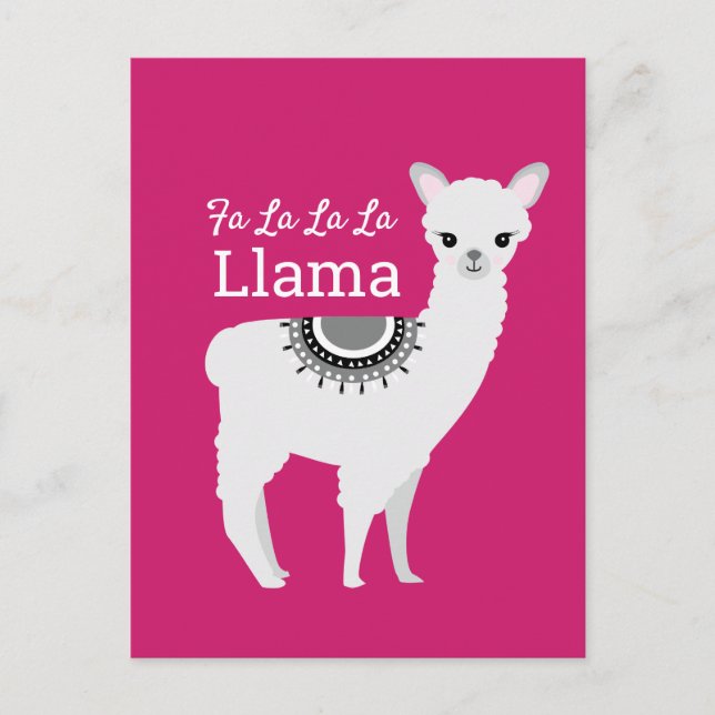 Carte postale "Fa La La Llama" (Devant)
