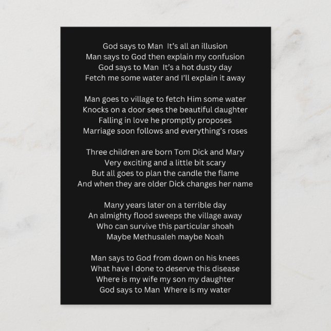 Carte Postale Fable (Devant)