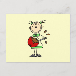 Carte Postale Fabricant de Stick Figure mélangeant la pâte