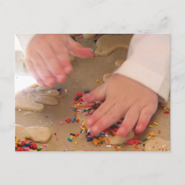 Carte Postale Fabrication de biscuits à sucre (Devant)