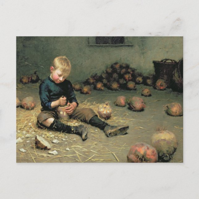 Carte Postale Fabrication de lanternes (Devant)