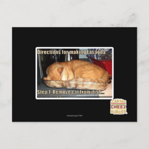 Carte Postale Fabrication de lasagnes