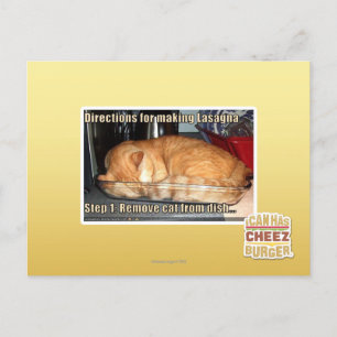 Carte Postale Fabrication de lasagnes