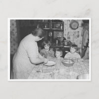 Fabrication de tarte avec enfants photo vintage 19