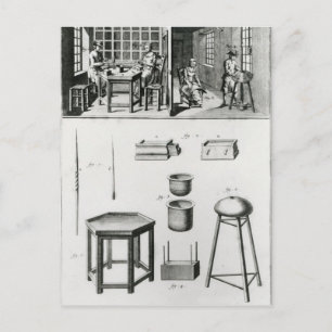 Carte Postale Fabriquant de boutons et dentelle