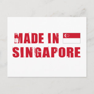 Carte Postale Fabriqué à Singapour