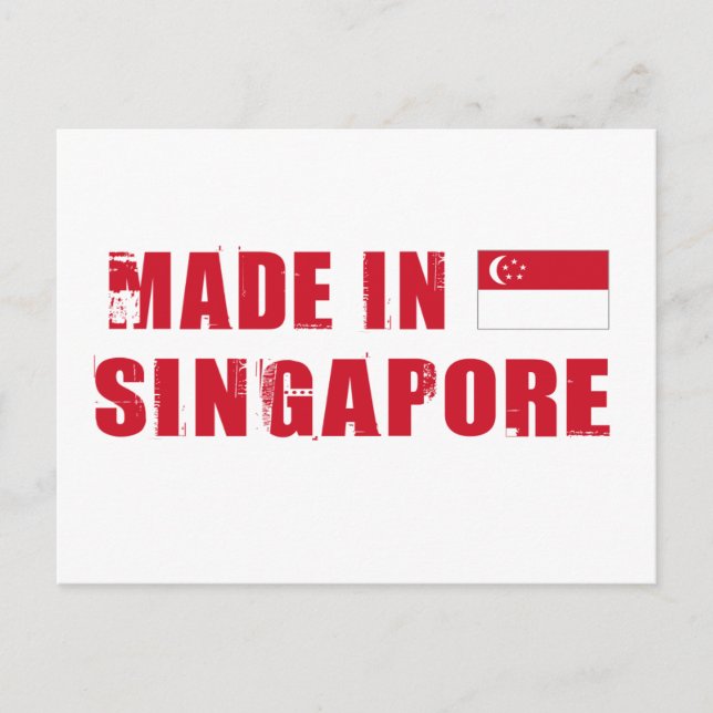 Carte Postale Fabriqué à Singapour (Devant)