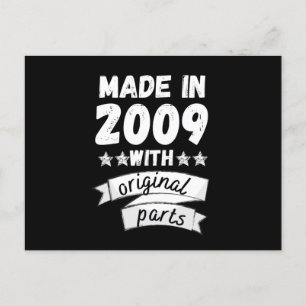 Carte Postale fabriqué en 2009 avec des pièces d'origine,