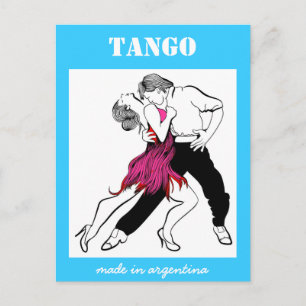 Carte Postale Fabriqué en Argentine Tango