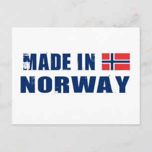 Carte Postale Fabriqué en Norvège