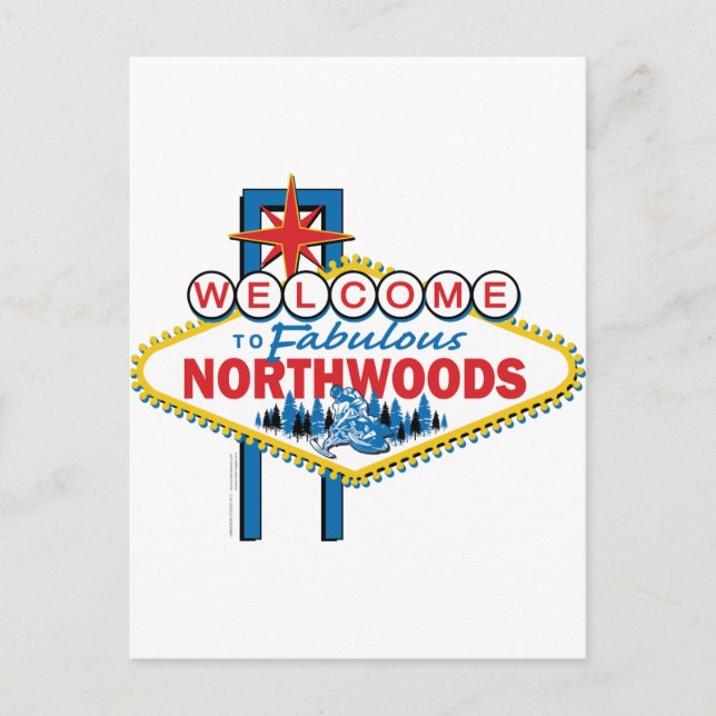 Carte Postale Fabuleux-Nord-Woods (Devant)
