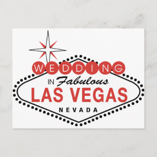 Carte Postale Fabulous Las Vegas Mariage Modèle personnalisable
