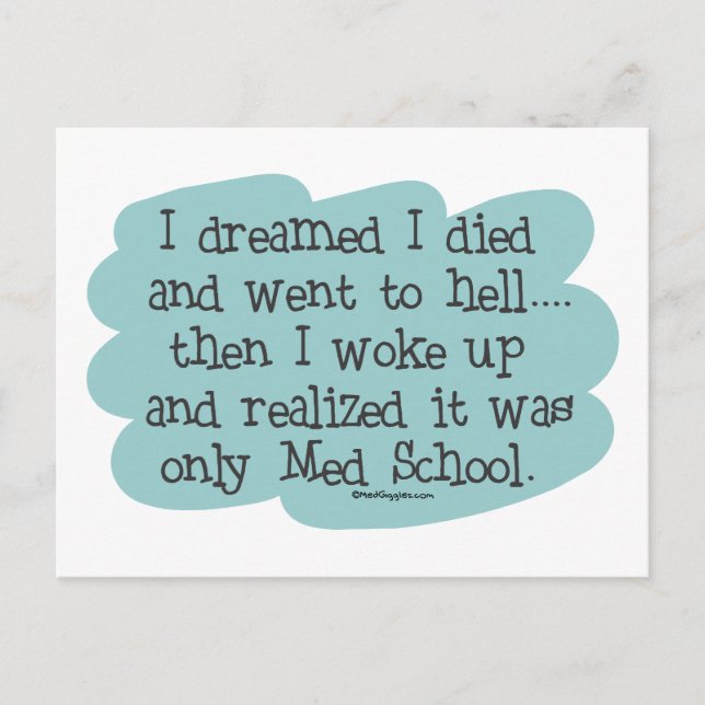 Carte Postale Fac de Médecine ou Enfer ? (Devant)