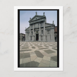 Carte Postale Façade de l'église, construite 1564-80, façade fai