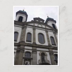 Carte Postale façade de l'église jésuite