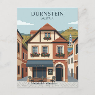 Carte Postale Façade du café de Dürnstein Autriche