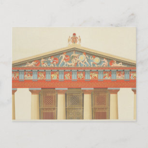 Carte Postale Façade du Temple de Jupiter à Aegina (323-27