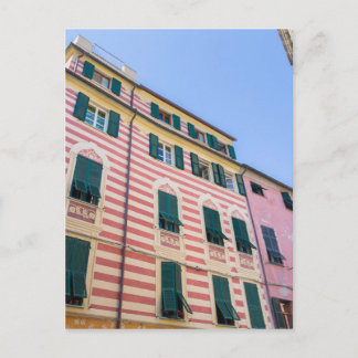 Carte Postale Façades de la maison Monterosso Cinque Terre Ligur