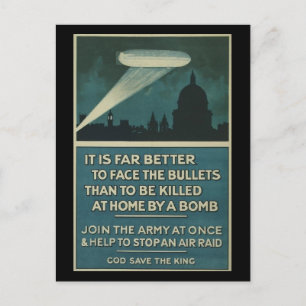 Carte Postale Face aux balles