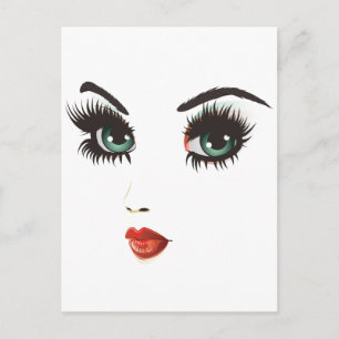 Carte Postale Face de femme beauté
