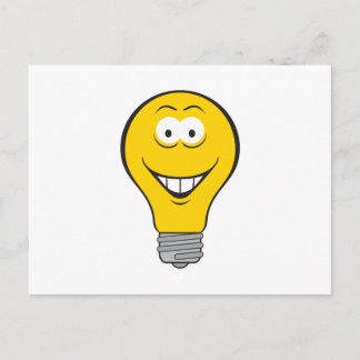 Carte Postale Face de l'ampoule