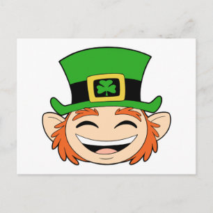 Carte Postale Face de Leprechaun mignon