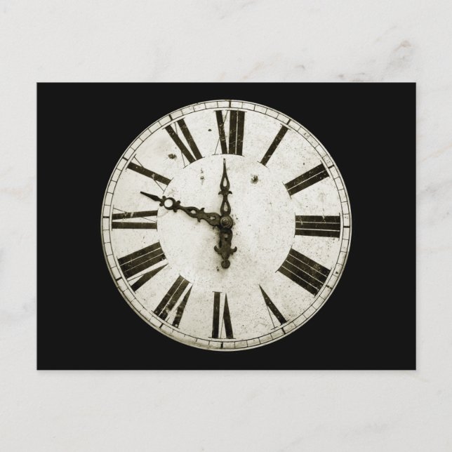 Carte Postale Face de l'horloge (Devant)