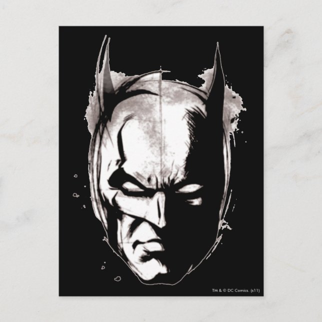 Carte Postale Face dessinée Batman (Devant)