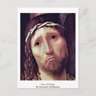 Carte Postale Face Du Christ Par Antonello Da Messina
