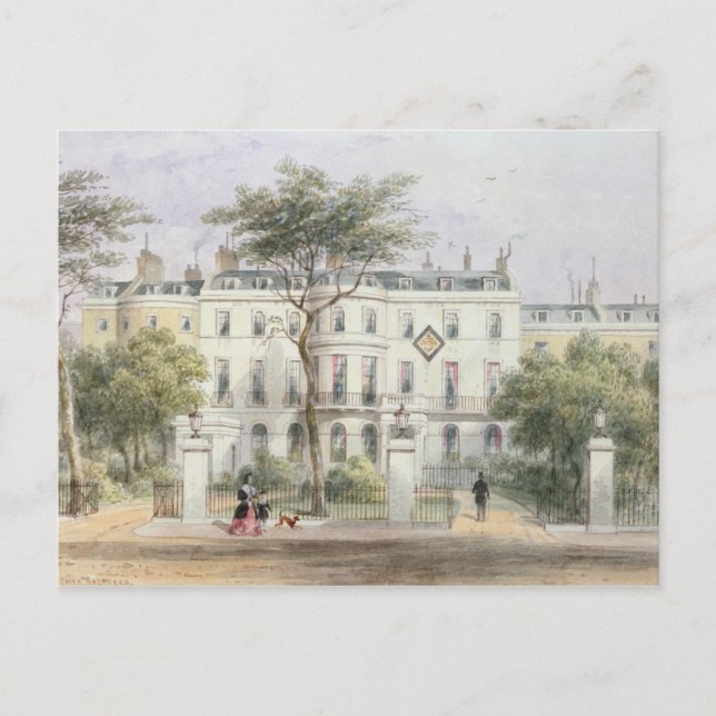 Carte Postale Face ouest de la maison de Sir Robert Peel (Devant)