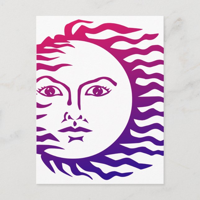 Carte Postale Face solaire (Devant)