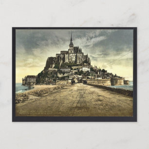 Carte Postale Face sud de la digue, Mont Saint Michel, France